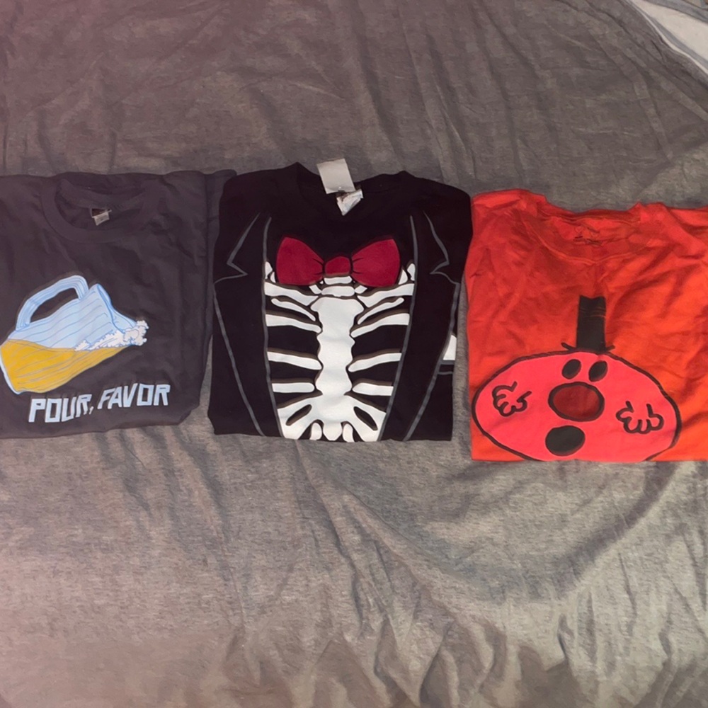 NWT Lot of 3 men’s t shirts size medium, funny, drinking theme